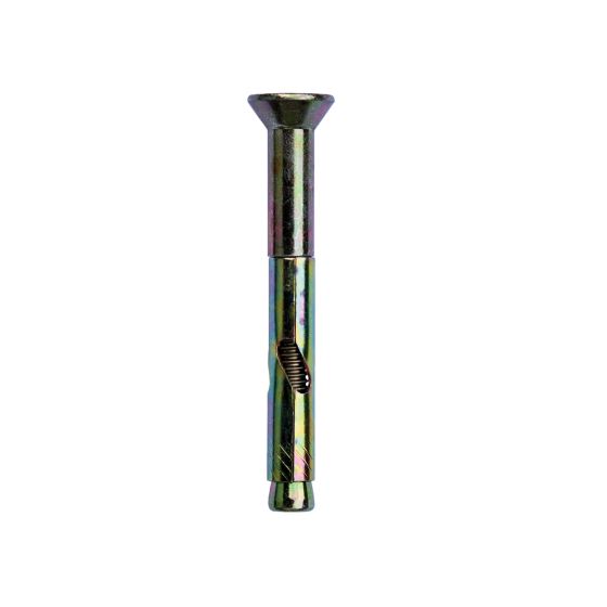 Sleeve Anchors - Countersunk Head - Zinc Plated and Yellow Passivated - 8mm x 85mm - Box of 50