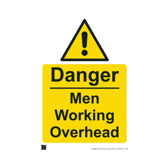 Site Sign - 3mm Correx - 420x594mm - Men working overhead