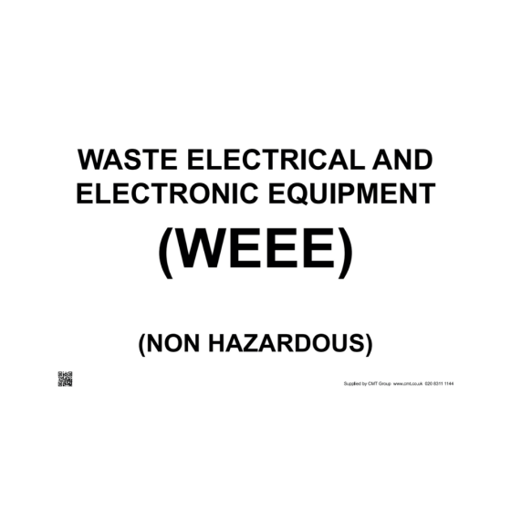 Site Sign - 3mm Correx - 420x594mm - WEEE Non Hazardous