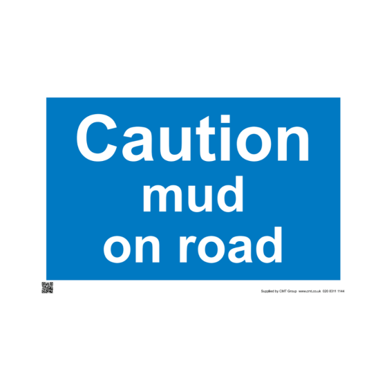 Safety Sign Caution mud on road 594x841mm A1 - 