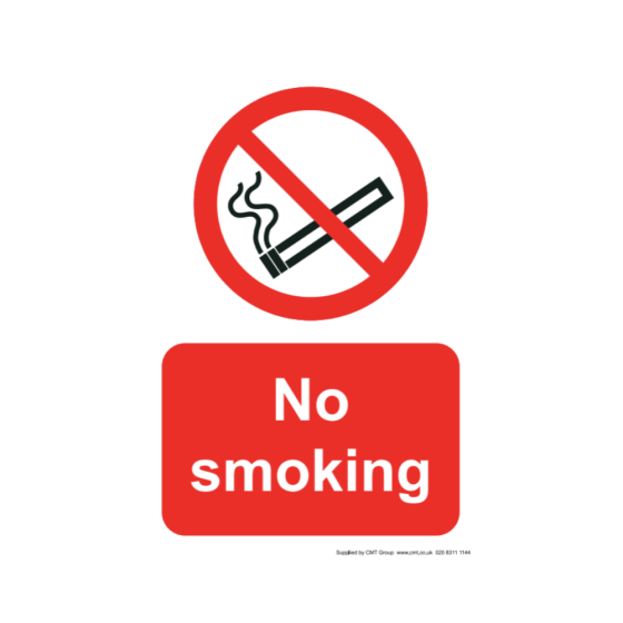 Site Sign - 3mm Correx - 210x297mm A4 - No Smoking