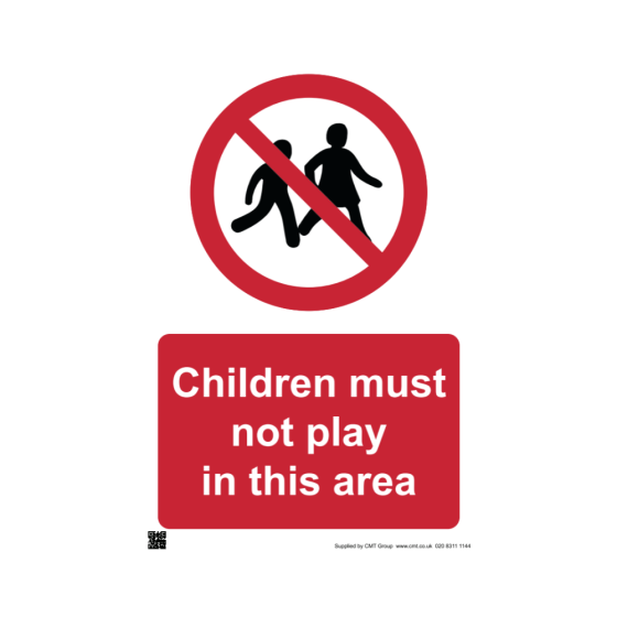 Site Sign - 3mm Correx - 420x594mm - No children allowed on this site