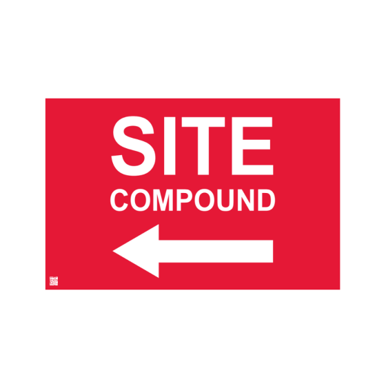 Site Sign - 3mm Correx - 420x594mm - Site compound