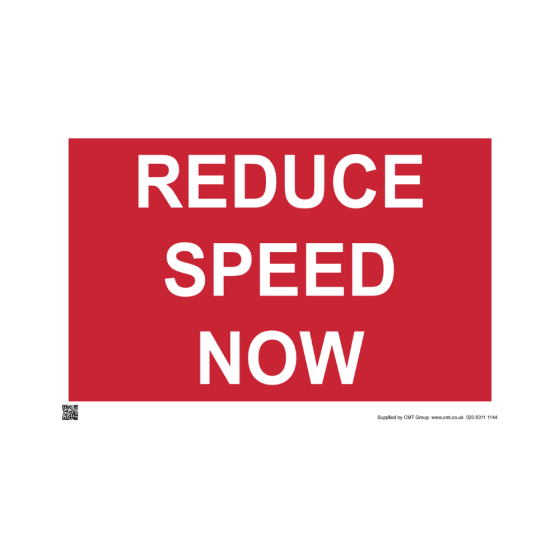 Site Sign - 6mm Correx - Reduce speed now - 594x841mm (A1)