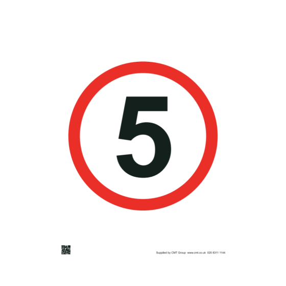Site Sign - 3mm Correx - 297x420mm A3 - 5mph
