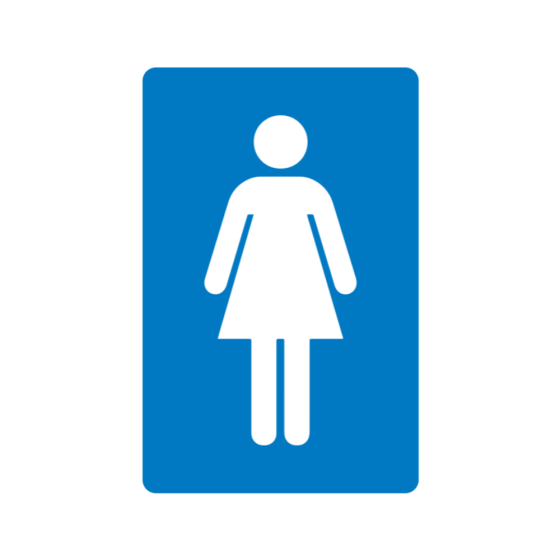 Safety Sign - 4mm Correx - 100 x 150mm - Female