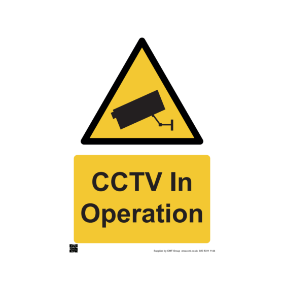 Safety Sign CCTV in operation 594x841mm A1 - 