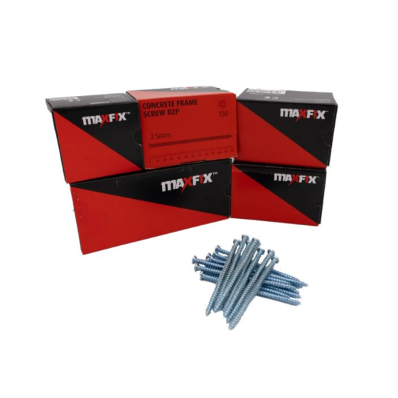 Concrete Frame Screw BZP 7.5 x 182mm - Pack of 100