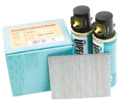 Viper Straight Galv Brad Nails & Fuel Pack
