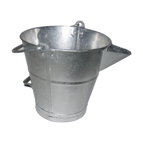 15 Litre Galvanised Tar Bucket - V Lipped