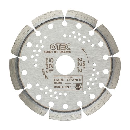 Stone & Hard Clay & Granite Diamond Blade – Professional – 10mm Segment – OTEC D5P for angle grinder stone cutting | CMT Group
