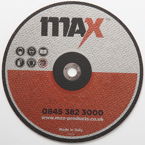 MAX M-FLC flat cutting disc close-up showing reinforced abrasive surface | CMT Group