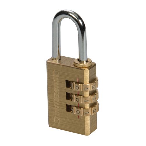 30mm Brass Combination Padlock - 3-Digit High Security Lock | CMT Group