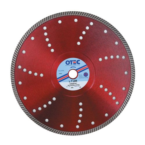 Hard Materials Diamond Blade – Super Premium – 10mm Segment – OTEC LT10R for hard material cutting | CMT Group