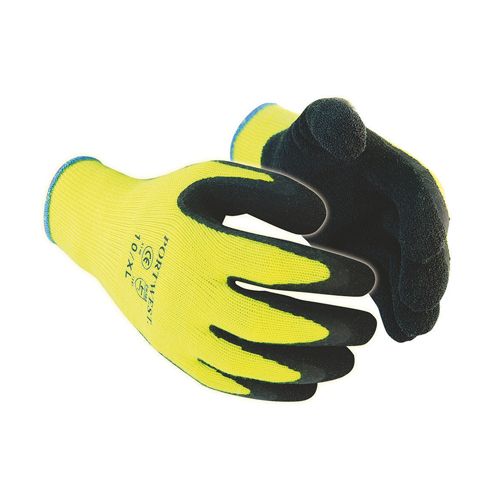 MAX Fleeced Lining Thermal Latex Grip Gloves - Crinkle Palm for cold grip work sizes 8–11 | CMT Group