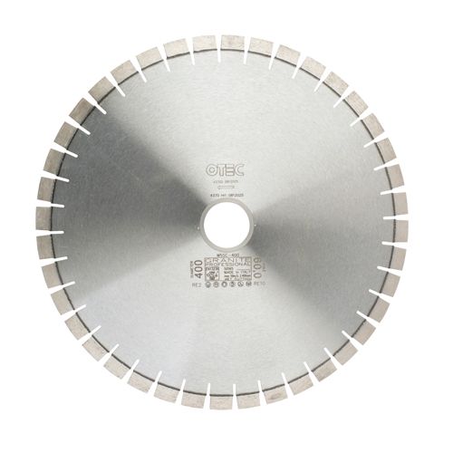 Hard Stone & Quartz & Granite Cutting Diamond Blade – Professional – Silent Centre – 15mm Segment – 450x50/60mm – OTEC W5SC for bridge saw cutting | CMT Group