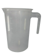 JUG4L | Large Plastic Jug | Transparent | Metric Measurements Embossed | CMT Group UK