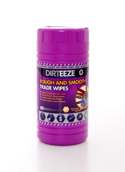 Dirteeze Rough & Smooth Wipes - Tub of 80