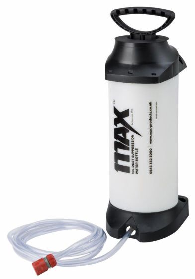 MAX Heavy Duty 10L Dust Suppression Water Bottle - Universal Fit full bottle with hose connector | CMT Group