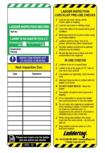 Laddertag Inserts - Pack of 50