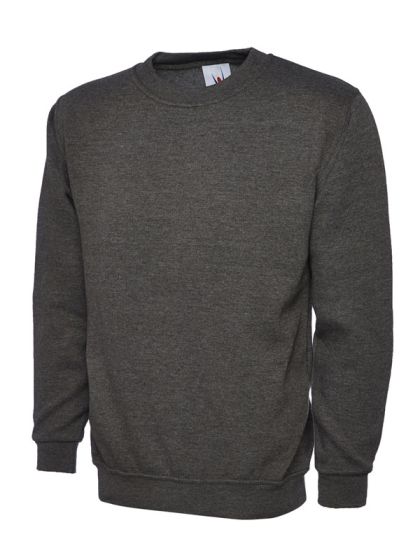 Classic Heavy-Duty Workwear Sweatshirt – Charcoal – 300gsm Heavyweight Pullover front product image | CMT Group