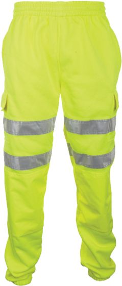 Hi Vis Sweat Jogging Bottoms - Yellow