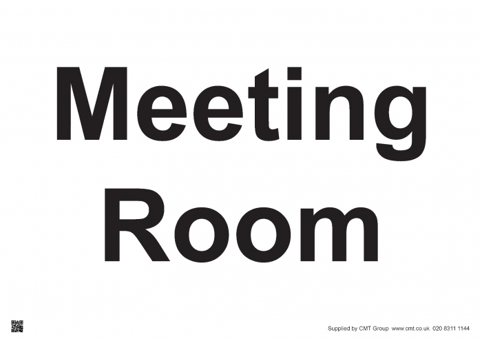 Meeting Room Sign - PVC