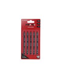 MAXTEC Bi-Metal Jigsaw Blade 100mm 10 TPI - Hardwood and MDF Cutting - Pack of 5 | MX-101BRF | CMT Group UK