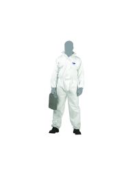 Disposable Coverall Type 5/6 SMS Fabric White with elasticated hood | CMT Group