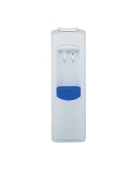 Water cooler dispenser floor standing 110V and 240V front view white and blue | CMT Group UK