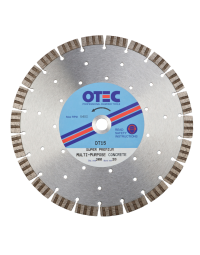 Concrete Diamond Blade – Super Premium – 15mm Segment – OTEC DT15 for concrete cutting | CMT Group
