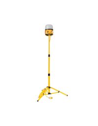 Globe light adjustable tripod 1.5m yellow steel with 110V LED globe site light shown for illustration sold separately | CMT Group UK