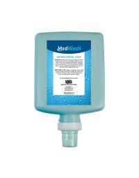 MedWash Antibacterial Hand Soap Refill Cartridge blue bottle front label view | CMT Group UK