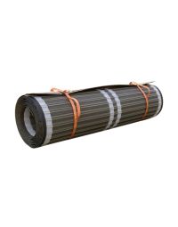 Mobi-Mat construction site safety path rolled mat showing 3D non-slip surface texture and white guidance stripes | CMT Group UK