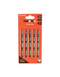 MAXTEC Bi-Metal Jigsaw Blade 100mm 10 TPI - Hardwood and MDF Cutting - Pack of 5 | MX-101BRF | CMT Group UK
