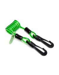 NLG Non-conductive Short Coil Tool Lanyard (green & black) | CMT Group