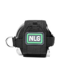 NLG tape measure tether with yellow tape blade extended showing full tape function retained | CMT Group UK