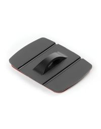 NLG mini adhesive D ring black 30mm x 20mm angled view showing D-ring loop and 3M VHB adhesive backing | CMT Group UK