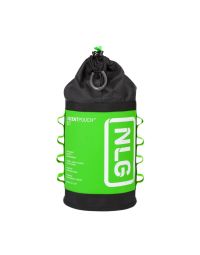 NLG Ascent Pouch Megatex rope access tool pouch black and lime green 7L tapered D profile quick-cinch closure | CMT Group UK