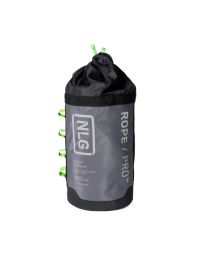 NLG Rope/Pro Pouch quick-cinch closure green webbing loop detail side angle view | CMT Group UK