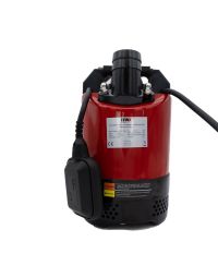 MAX 110V 530W compact submersible water pump red steel housing black base front view | CMT Group UK