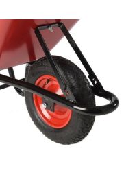 Spare pneumatic wheel for MAXbarrow wheelbarrow metal rim and bearing side view | CMT Group UK