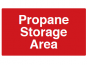 Propane Storage Area Sign - PVC