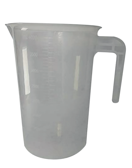 JUG4L | Large Plastic Jug | Transparent | Metric Measurements Embossed | CMT Group UK