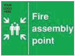 Fire Assembly Point Safety Sign - PVC - 420mm x 594mm A2