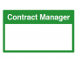 Contract Manager Sign - PVC
