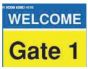 Welcome Gate Sign