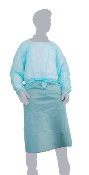 CPE Fluid Repellent Surgical Gown with Thumb Loop - Individual