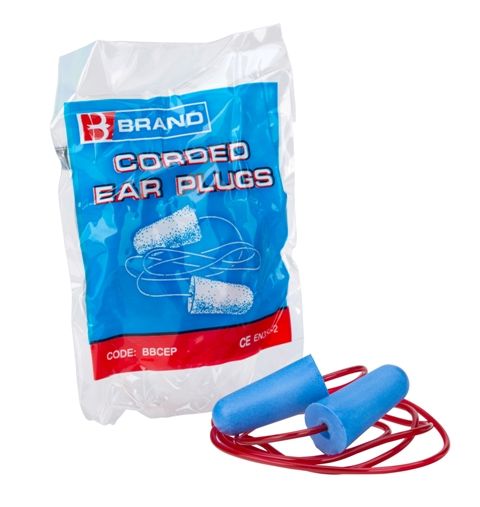 200 Foam Corded Disposable Earplugs