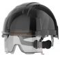JSP EVO® VISTAlens™ Safety Helmet With Integrated Lens - Smoke Lens - Black